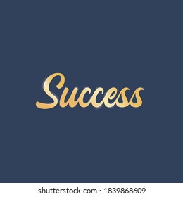 Letter 'Success' Design Template. Luxury Letter Vector