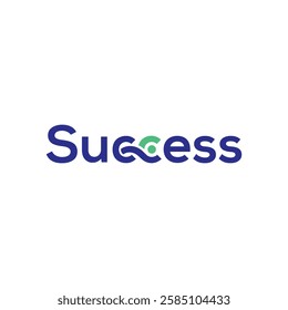 letter success wordmark, typography logo design