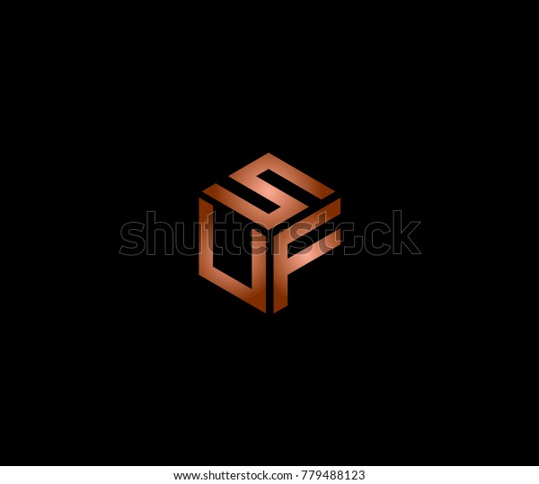 Letter Suf Logo Template Three Letter Stock Vector Royalty Free