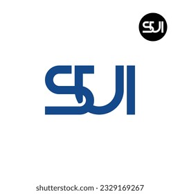 Letter SUI Monogram Logo Design