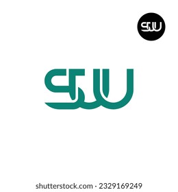 Letter SUU Monogram Logo Design