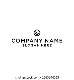 letter sv circle logo design vector illustration template