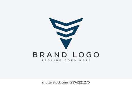 letter SV logo design vector template design for brand.
