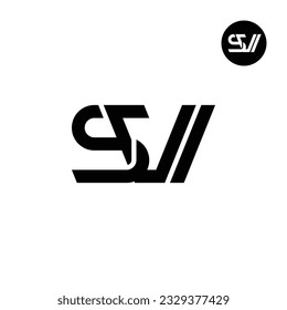 Letter SVI Monogram Logo Design
