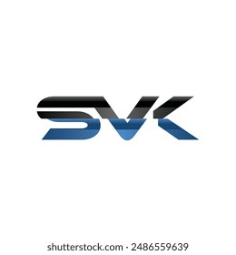 Letter SVK Modern Geometric Business Creative Design Logo