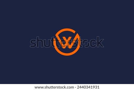 letter sw with circle logo icon design vector design template inspiration
