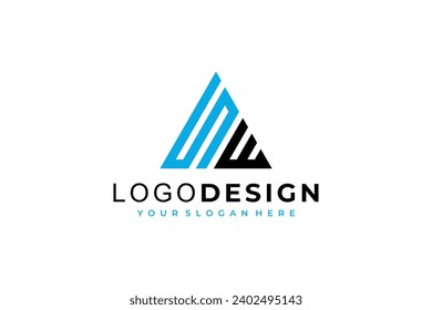 Letter SW Logo Vorlage. Einzigartiges modernes kreatives Logo. Vektorsymbol.