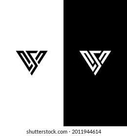letter SW, SV logo design
