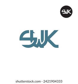 Letter SWK Monogram Logo Design