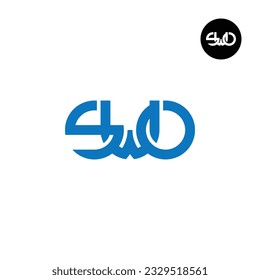 Diseño de logotipo de monograma SWO carta