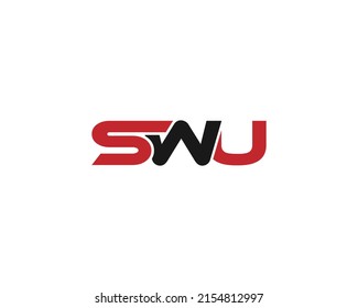 Letter SWU Logo Design Idea Concept Vector Symbol illustration.