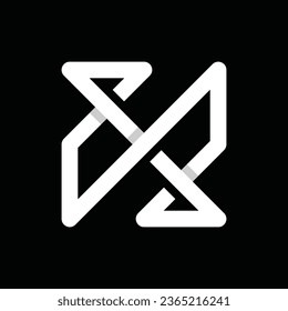 letter SX line simple design symbol logo vector, designs concept, logos, logotype element for template.