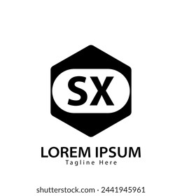 letter SX logo. SX. SX logo design vector illustration for creative company, business, industry
