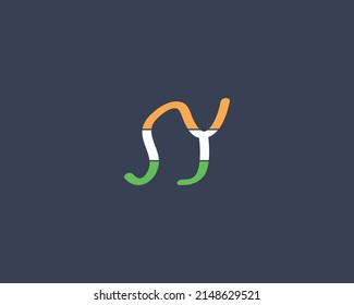 letter SY logo design vector illustration