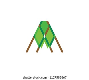 Letter a symbol, abstract arrow vector, icon mountain, plane aircraft