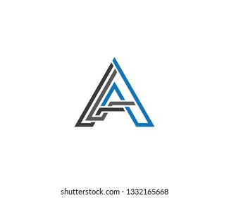 Letter a symbol illustration design