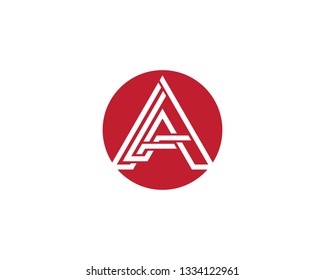 Letter a symbol illustration design