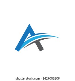 Letter a symbol illustration design