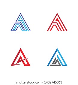 Letter a symbol illustration design