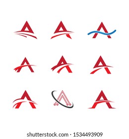 Letter a symbol illustration design