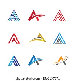 Letter a symbol illustration design