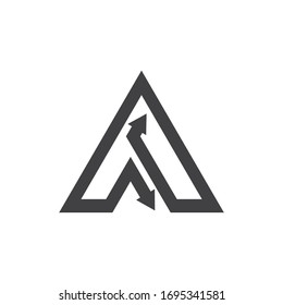 Letter a symbol illustration design