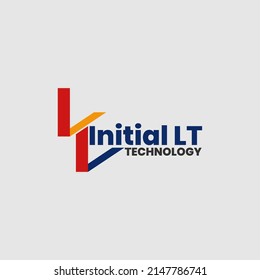 logotipo de símbolo de letra, diseño sencillo y moderno