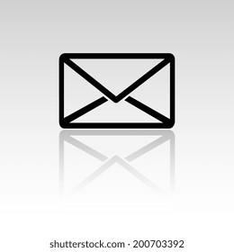 Letter symbol mirror icon