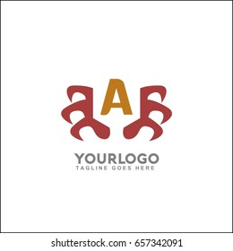 A letter symbol of Spider for Logo Design. Animal brand identity.