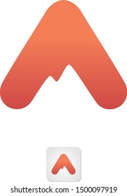 A letter symbol vector, A letter symbol design vector illustration template. Creative letter A letter symbol. Vector illustration EPS.8 EPS.10