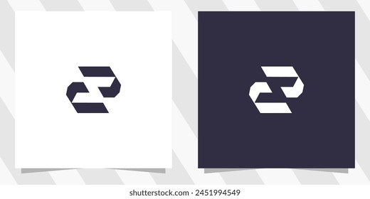 letter sz zs logo design