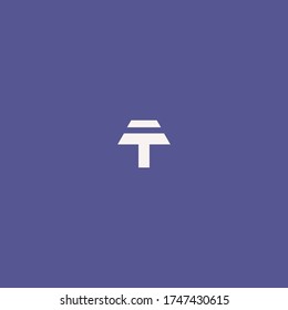 Letra T Resumen diseño de la plantilla del icono del logotipo en la ilustración del vector
