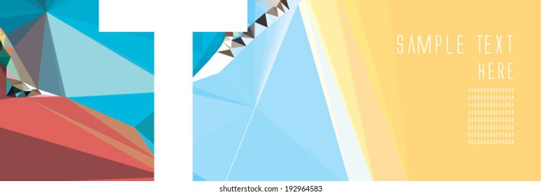 Letter T. Alphabet illustration.