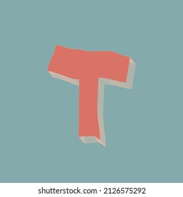 Diseño tipográfico de letras T