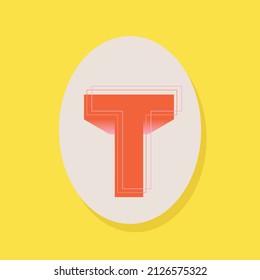 Letter T alphabet typeface typography design