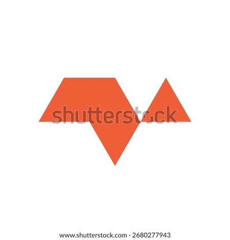 Letter T arrow abstract geometric logo design