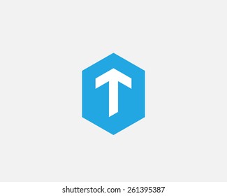 Letter T Arrow Logo Icon Vector Design