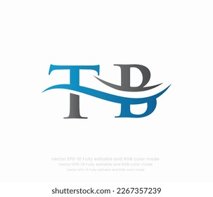 Letter T B Linked Logo
