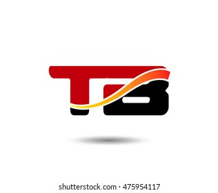 Letter T and B logo template
