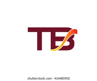 Letter T and B logo vector
