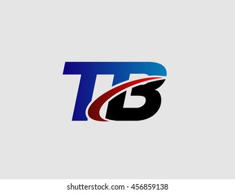 Letter T and B logo vector
