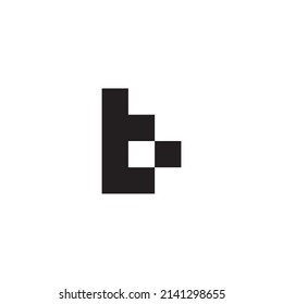 
Letter t and b square simple symbol logo vector