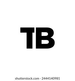 Letter T and B, TB logo design template. Minimal monogram initial based logotype.