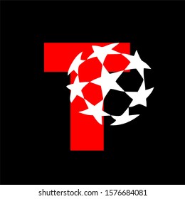 letter T ball logo template