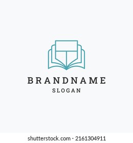 Letter t book logo icon design template vector illustration
