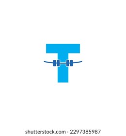 Letter T And Bracelet Teeth Logo Design 003
