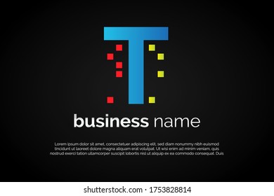 Letter T With building icon incorporated with in for Initial Letter Logo For Your Real Estate Company, Business, Association. Alphabet Logo Template Ready For Use, Modern Initial Logo