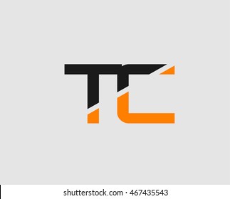 Letter T and C logo template
