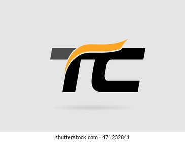 Letter T And C Logo Template
