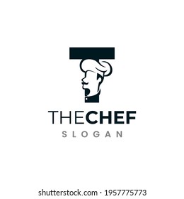 Letter T Chef Logo , Initial Restaurant Cook Vector Design